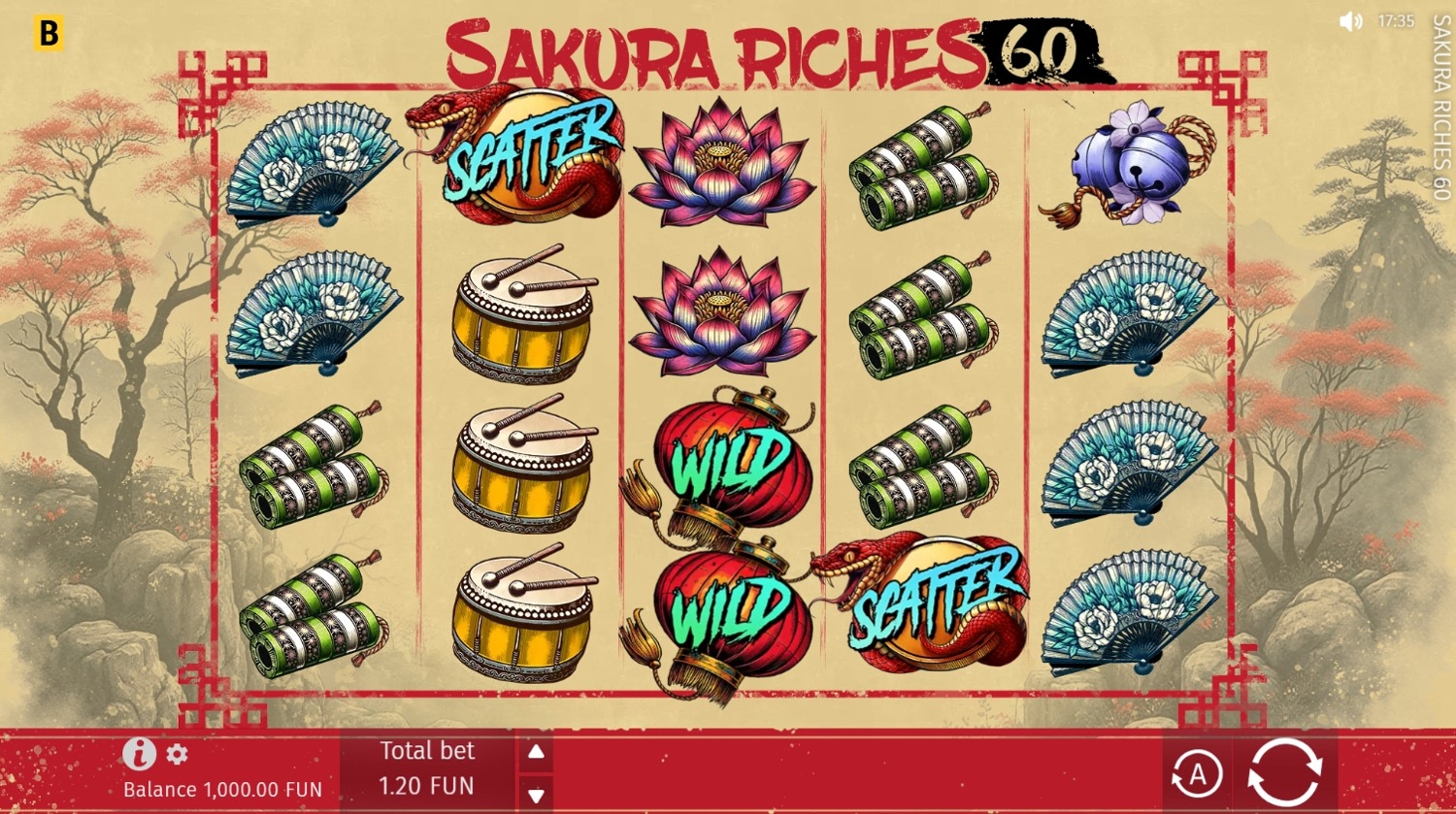 Sakura Riches Slot Gameplay
