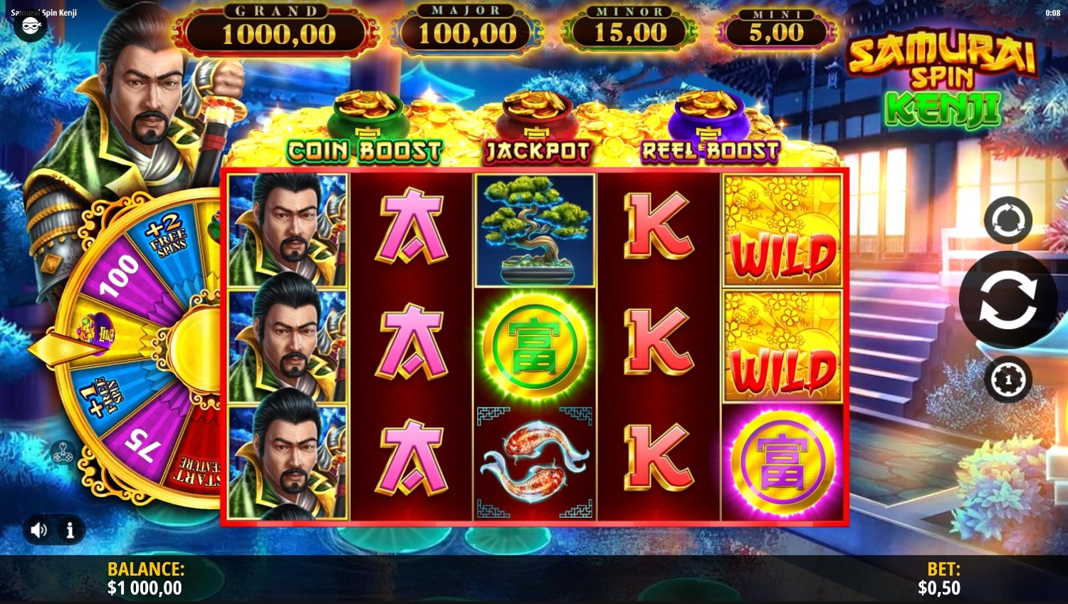 Samurai Spin Kenji Slot Gameplay