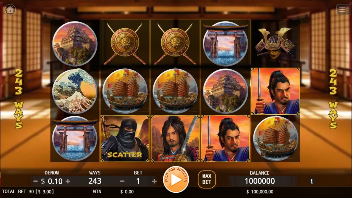 Samurai Way Slot Gameplay