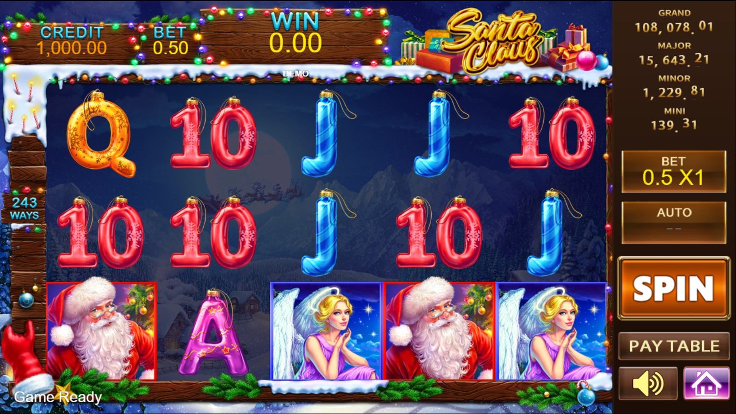 Santa Claus Slot Gameplay