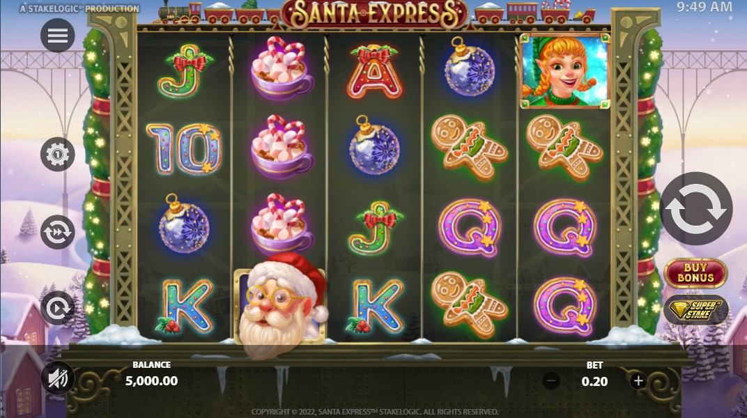 Santa Express Slot Gameplay