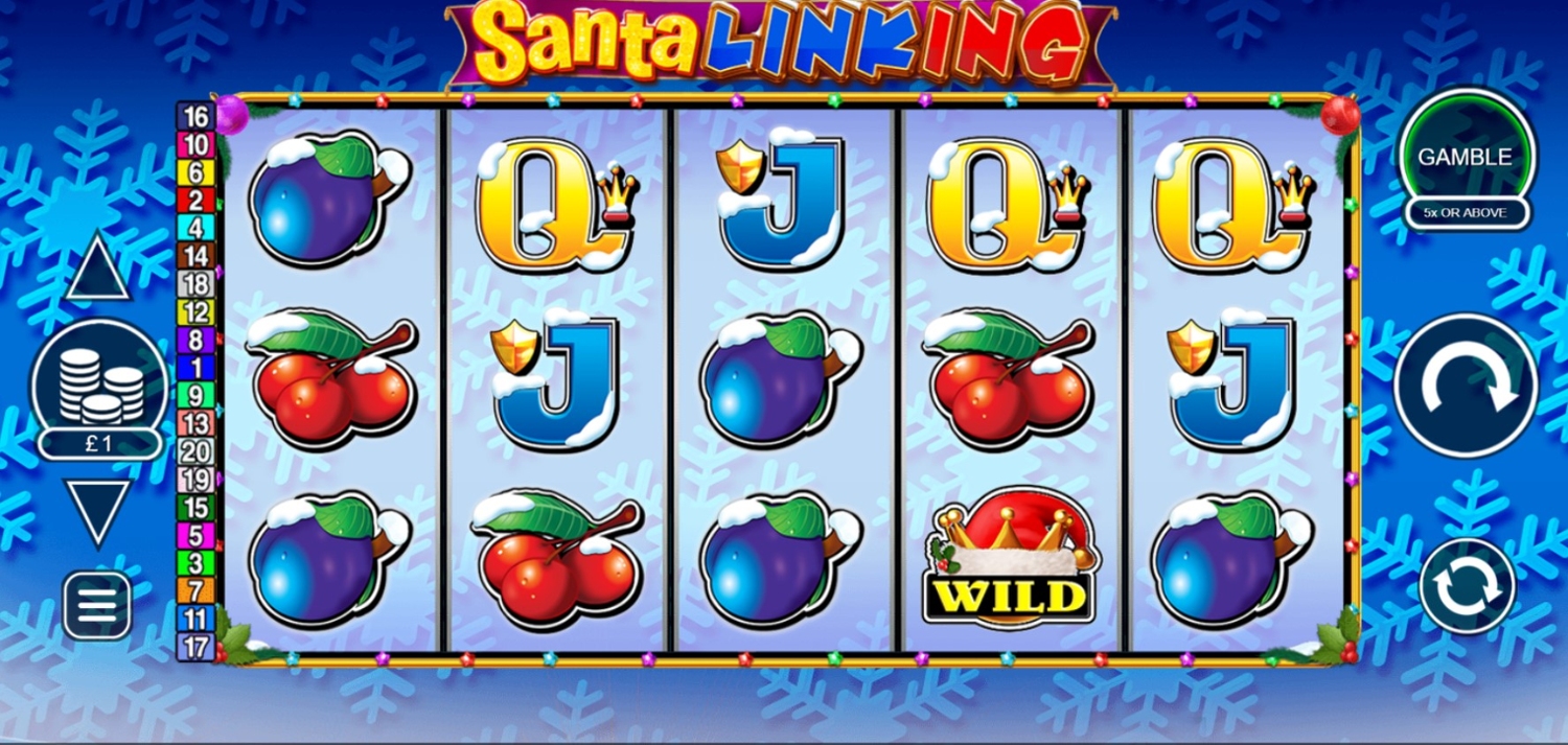 Santa Linking Slot Gameplay