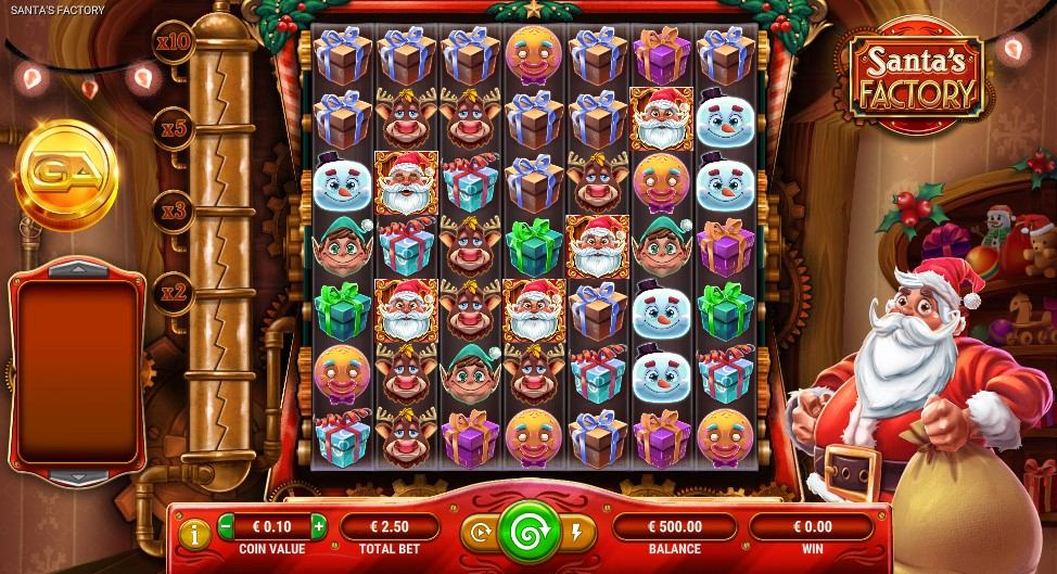 Santa's Factory Slot Gameplay