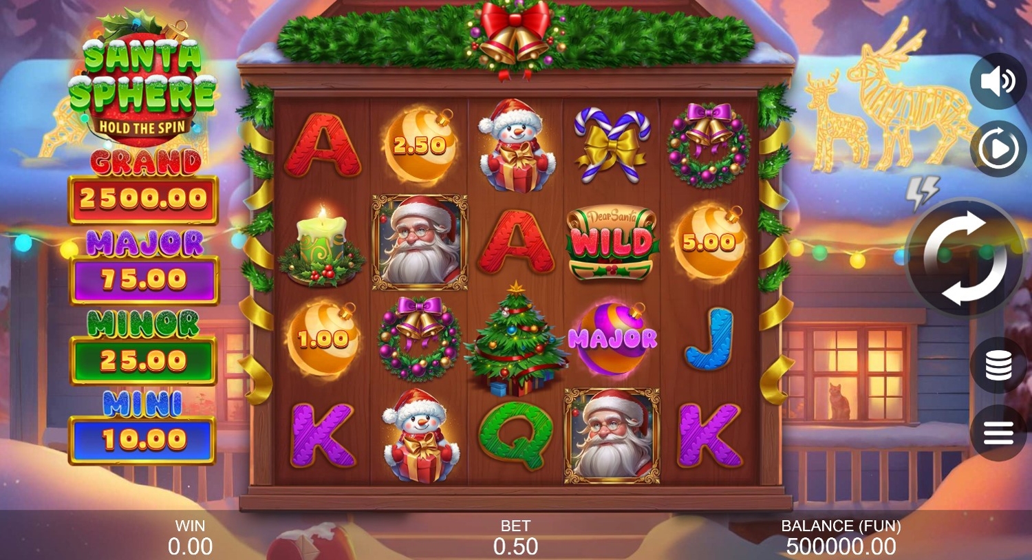 Santa Sphere: Hold the Spin Slot Gameplay