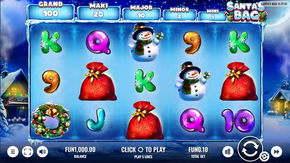 Santa's Bag Slot Gameplay