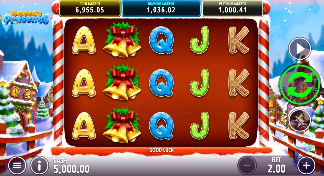Santa's Presents Slot Gameplay