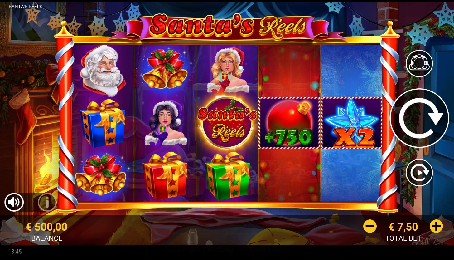 Santa's Reels Slot Gameplay