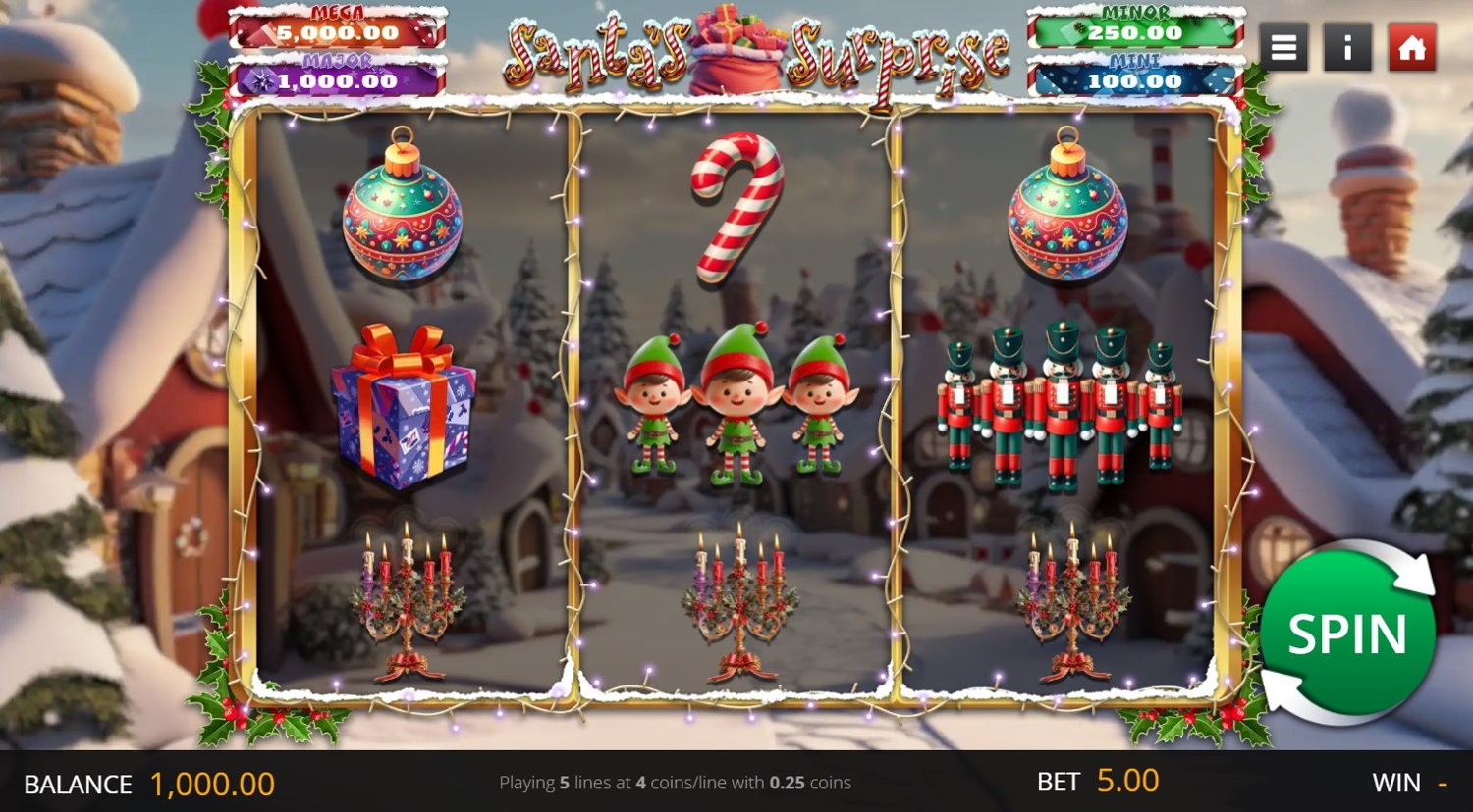 Santa's Surprise Slot Gameplay