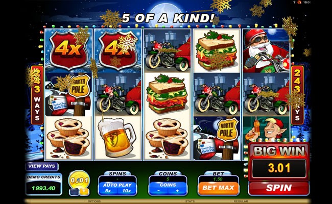 Santa's Wild Ride Slot Gameplay