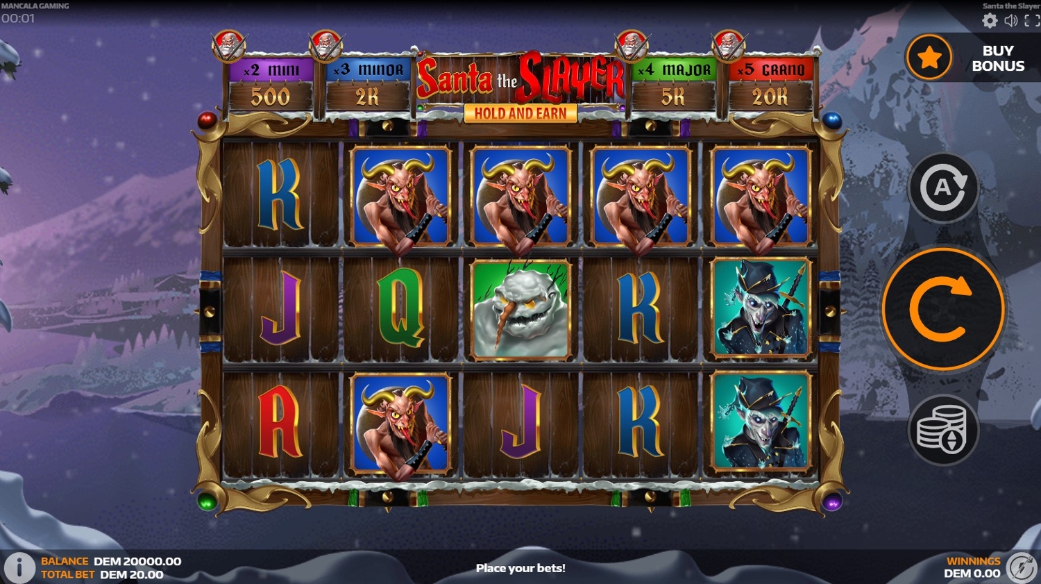 Santa the Slayer Slot Gameplay