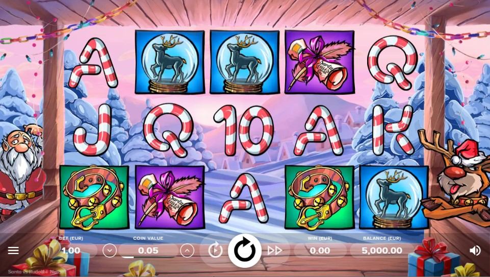 Santa vs Rudolf Slot Gameplay