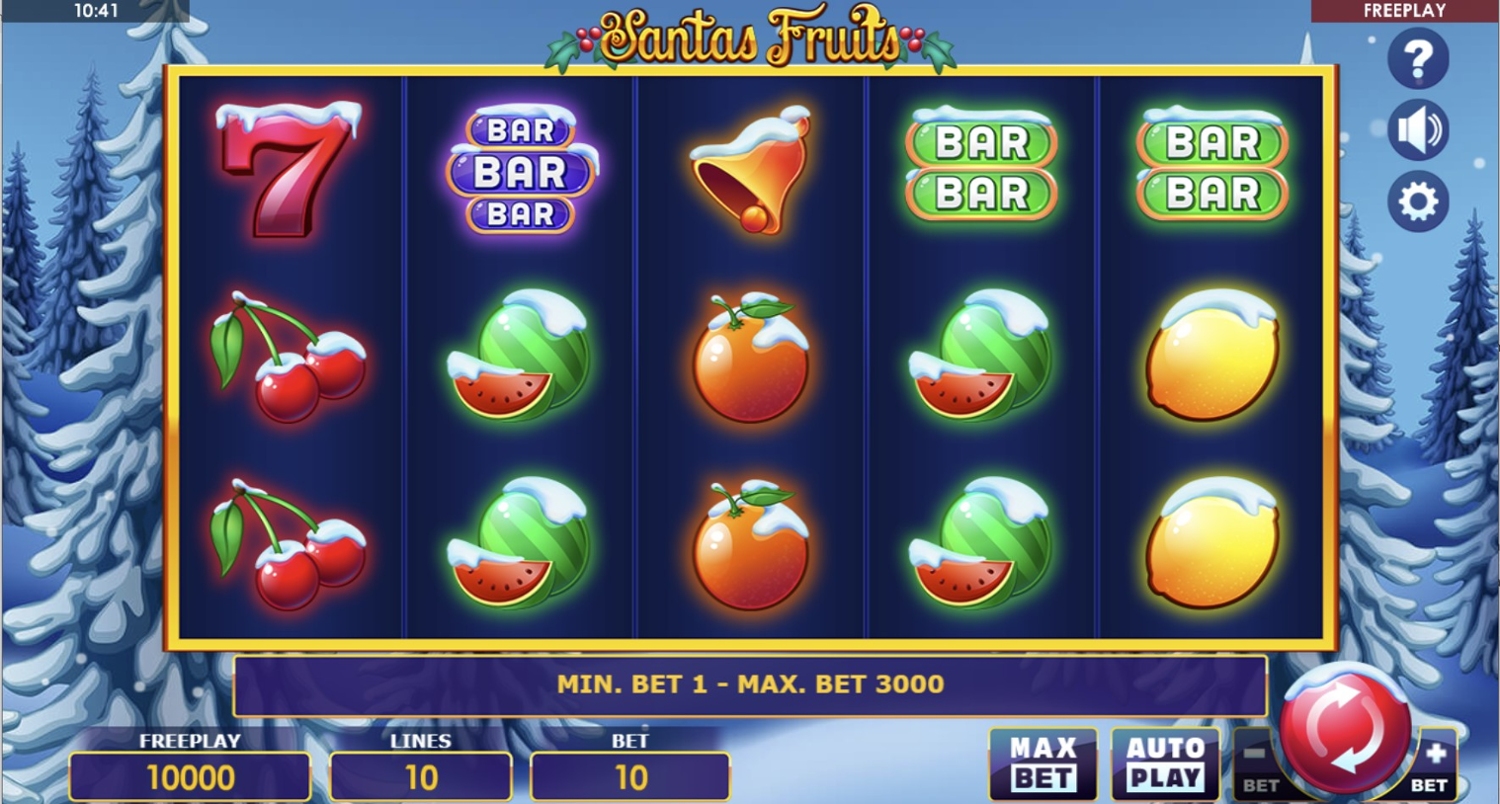 Santas Fruits Slot Gameplay