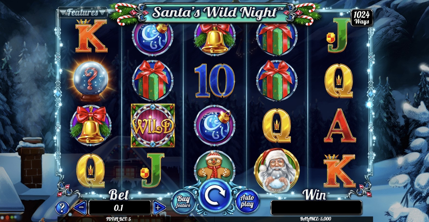 Santas Wild Night Slot Gameplay