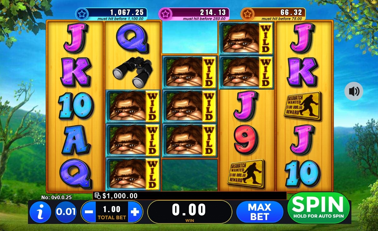 Sasquatch Cash Slot Gameplay