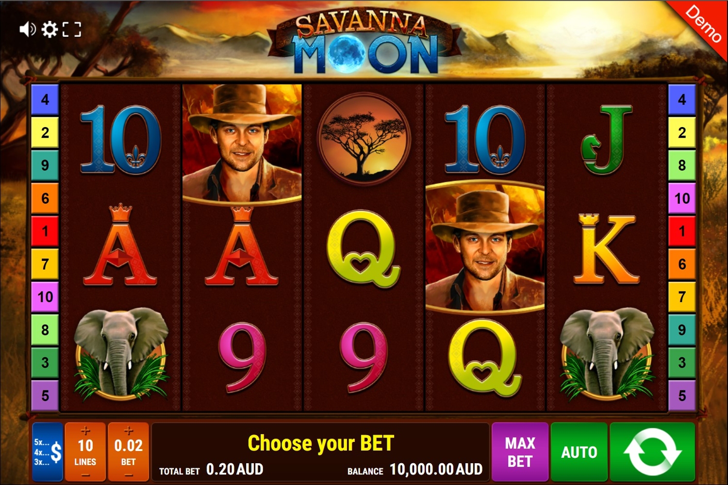 Savanna Moon Slot Gameplay