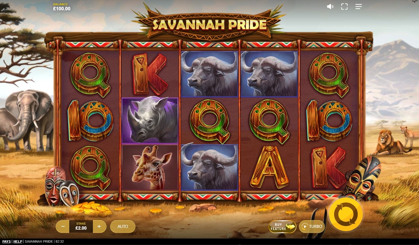 Savannah Pride Slot Gameplay
