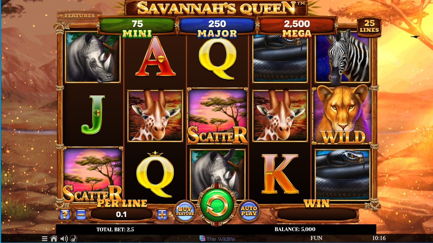 Savannah's Queen Slot Gameplay