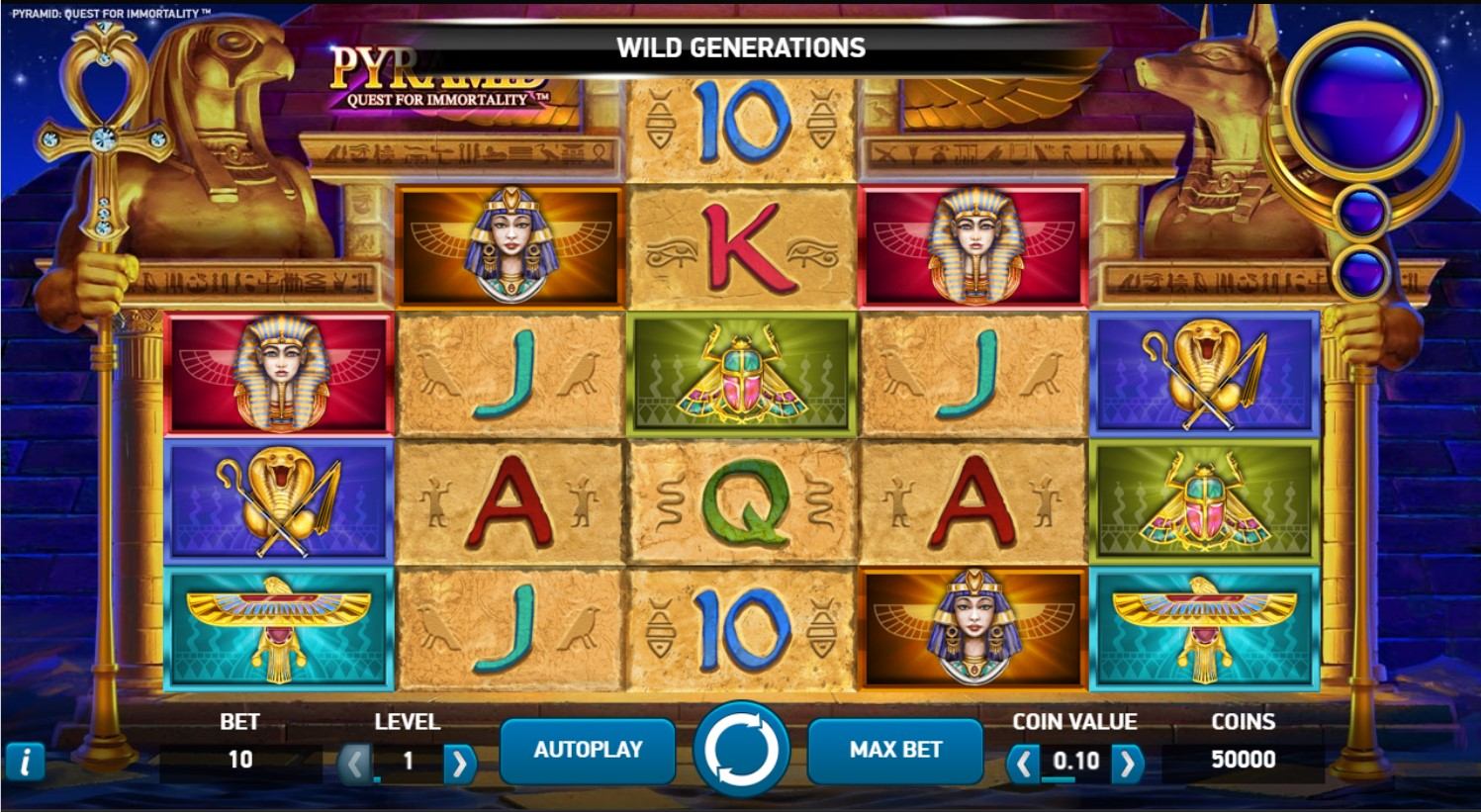 Pyramid: Quest for Immortality Slot Gameplay