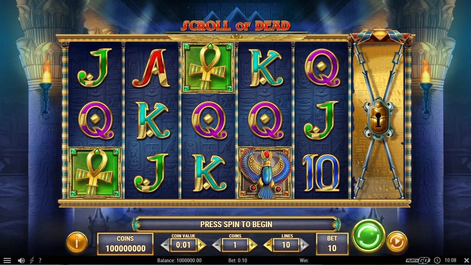 Scroll of Dead Slot Gameplay