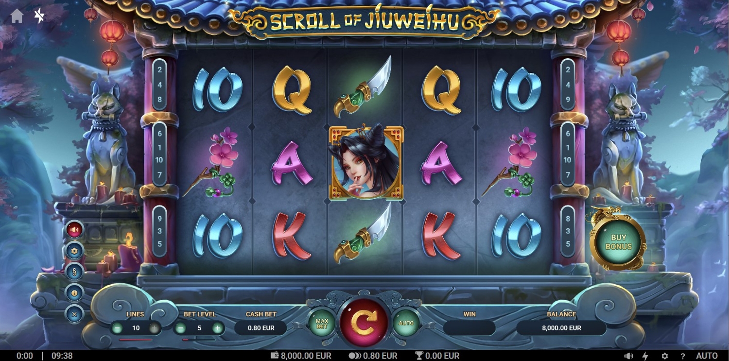Scroll of Jiuweihu Slot Gameplay