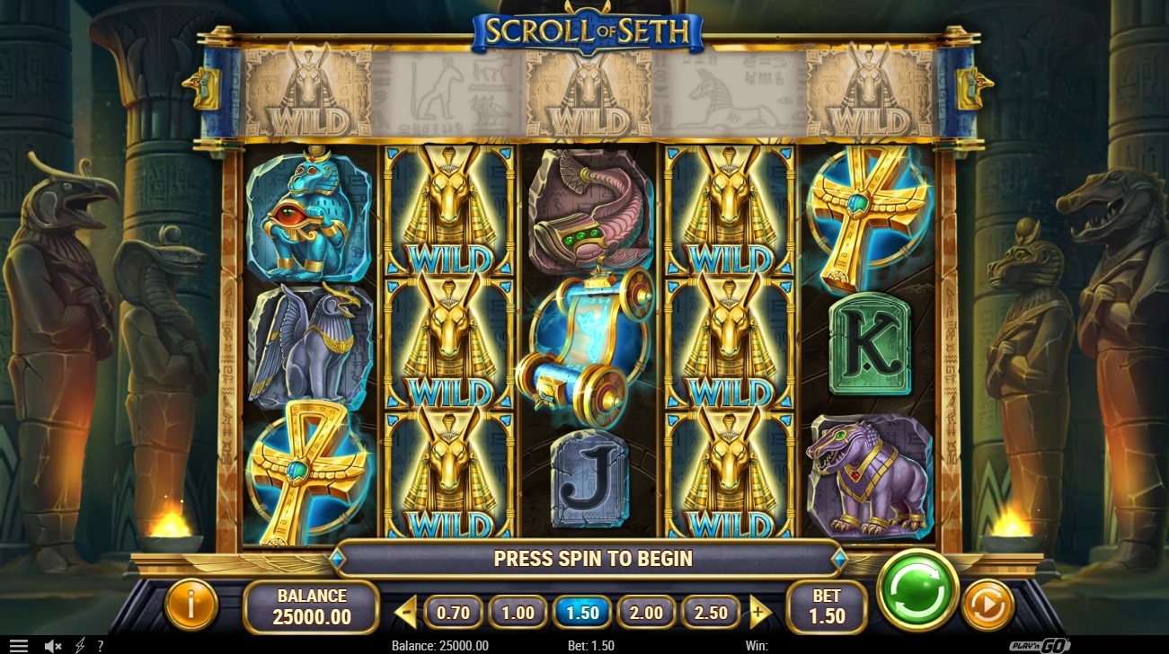 Scroll of Seth Slot Gameplay