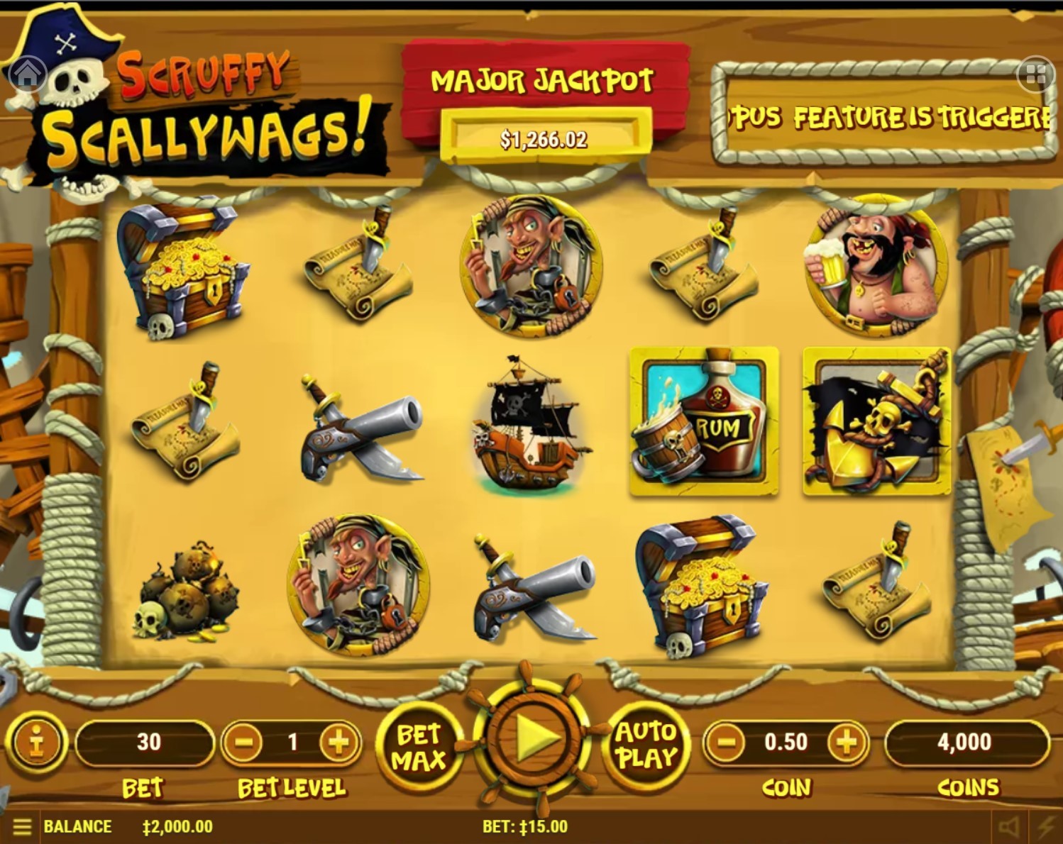 Scruffy Scallywags Slot Gameplay