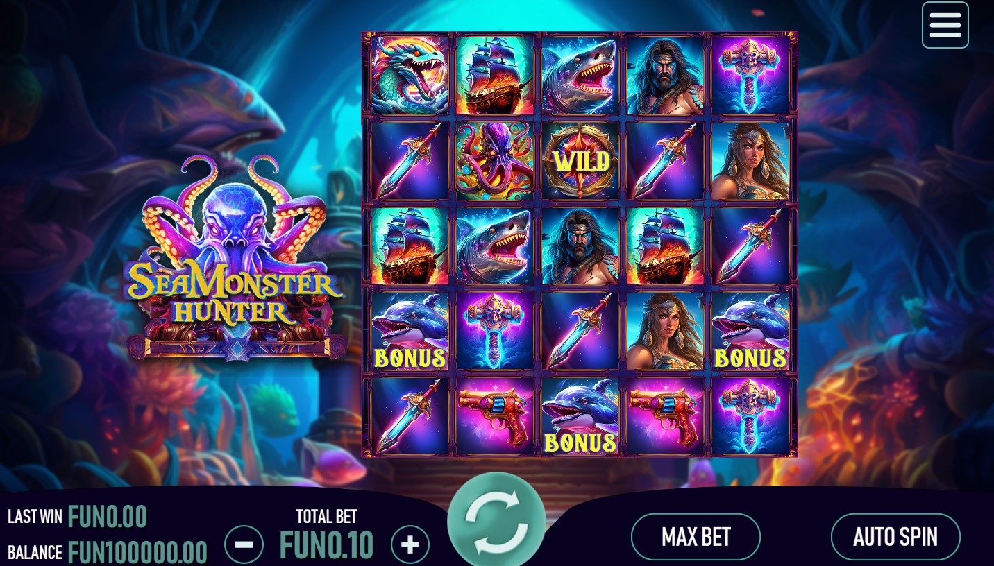 Sea Monster Hunter Slot Gameplay