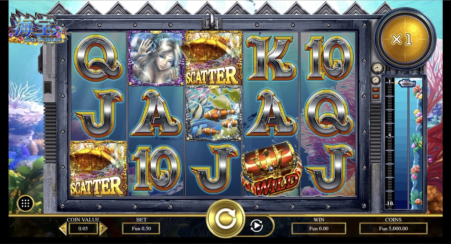 Sea Treasure (OneTouch) Slot Gameplay