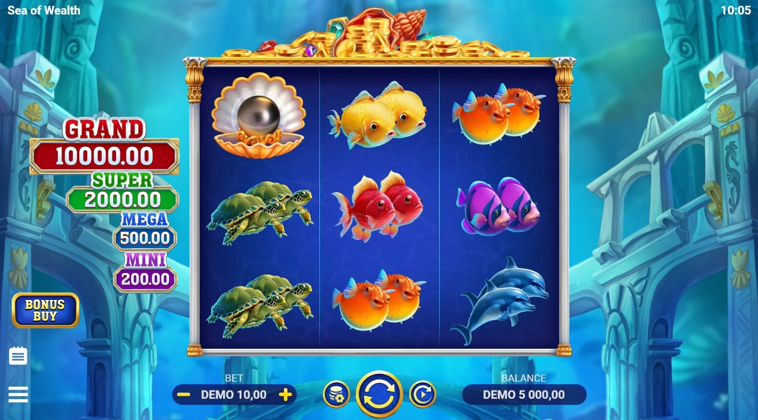 Sea of Wealth Slot Gameplay