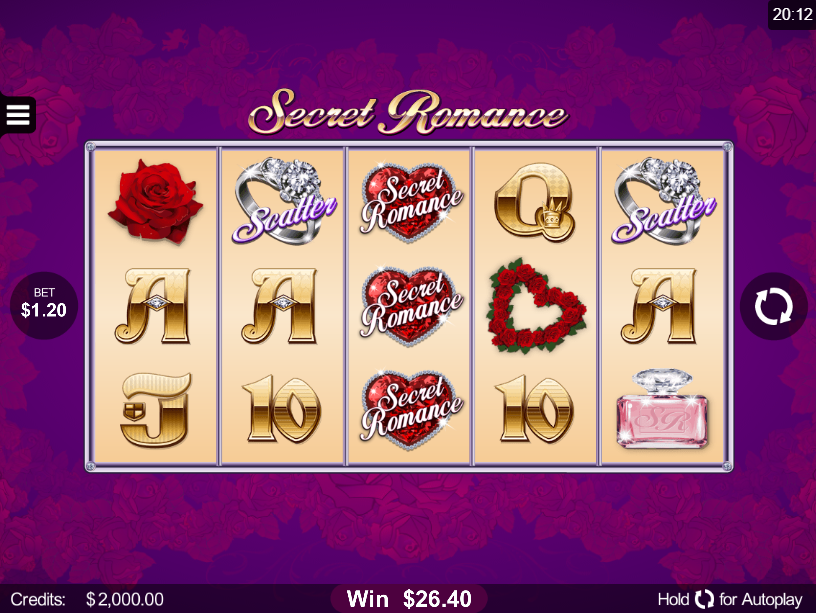 Secret Romance Slot Gameplay