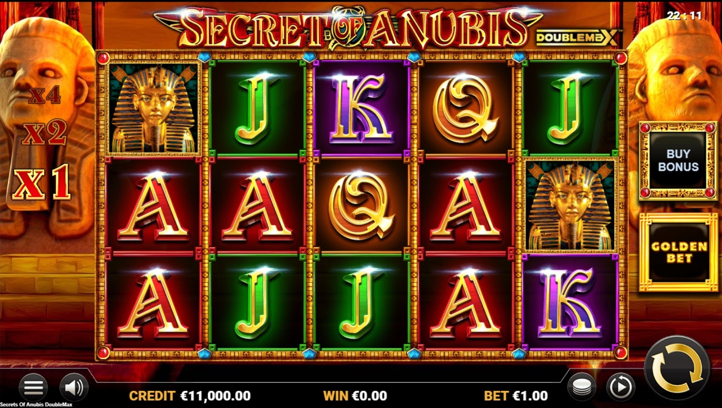 Secret of Anubis DoubleMax Slot Gameplay
