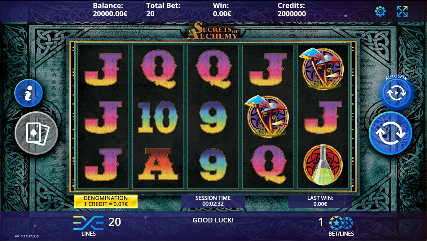 Secrets of Alchemy Slot Gameplay