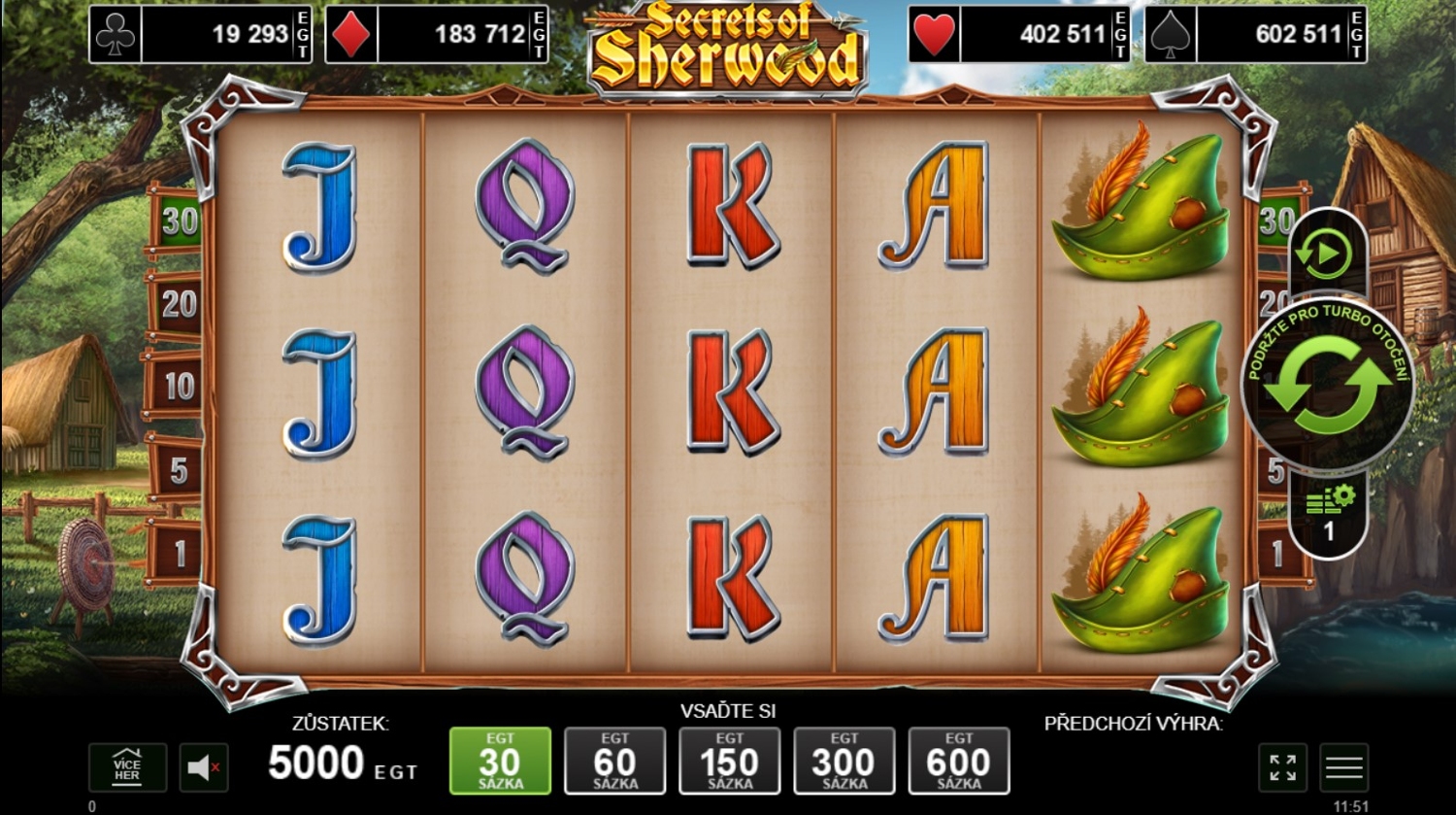 Secrets of Sherwood Slot Gameplay