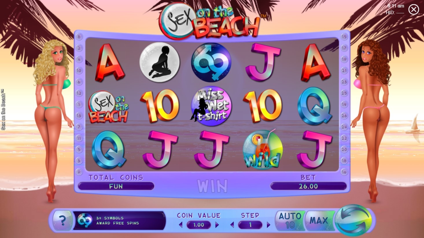 Sex on the Beach Slot Gameplay