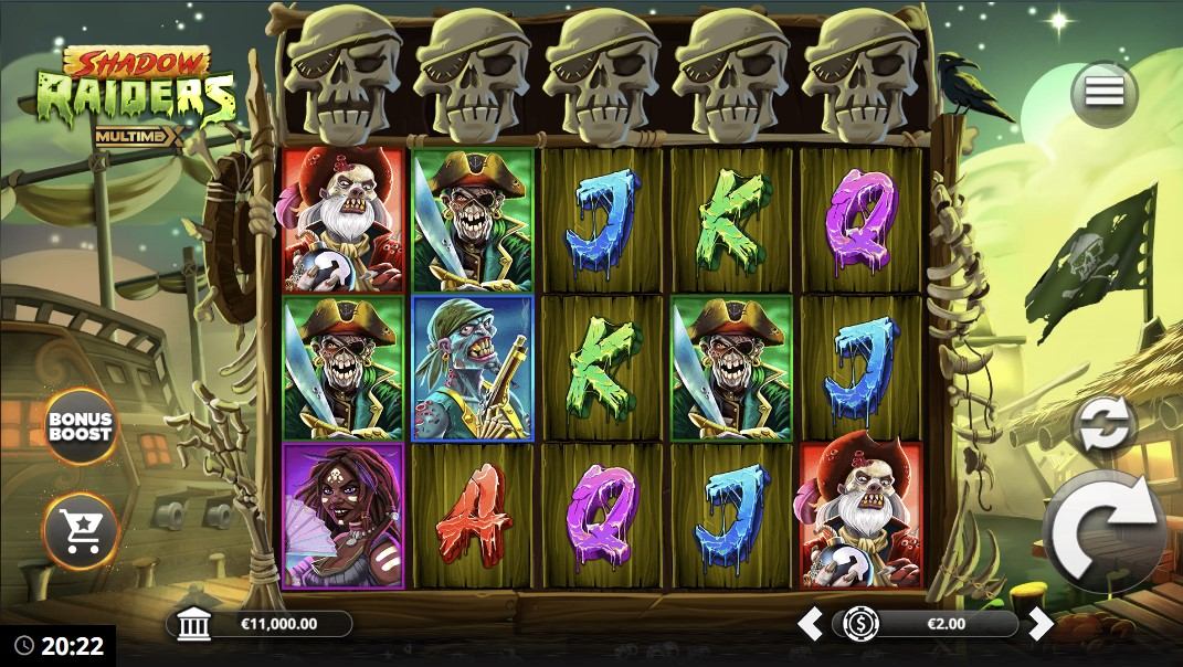 Shadow Raiders Multimax Slot Gameplay