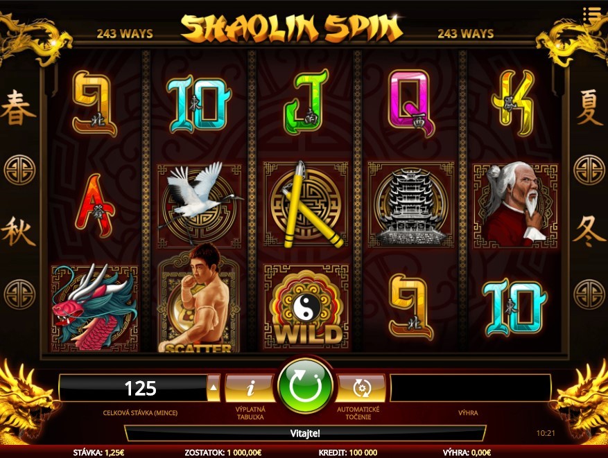 Shaolin Spin Slot Gameplay