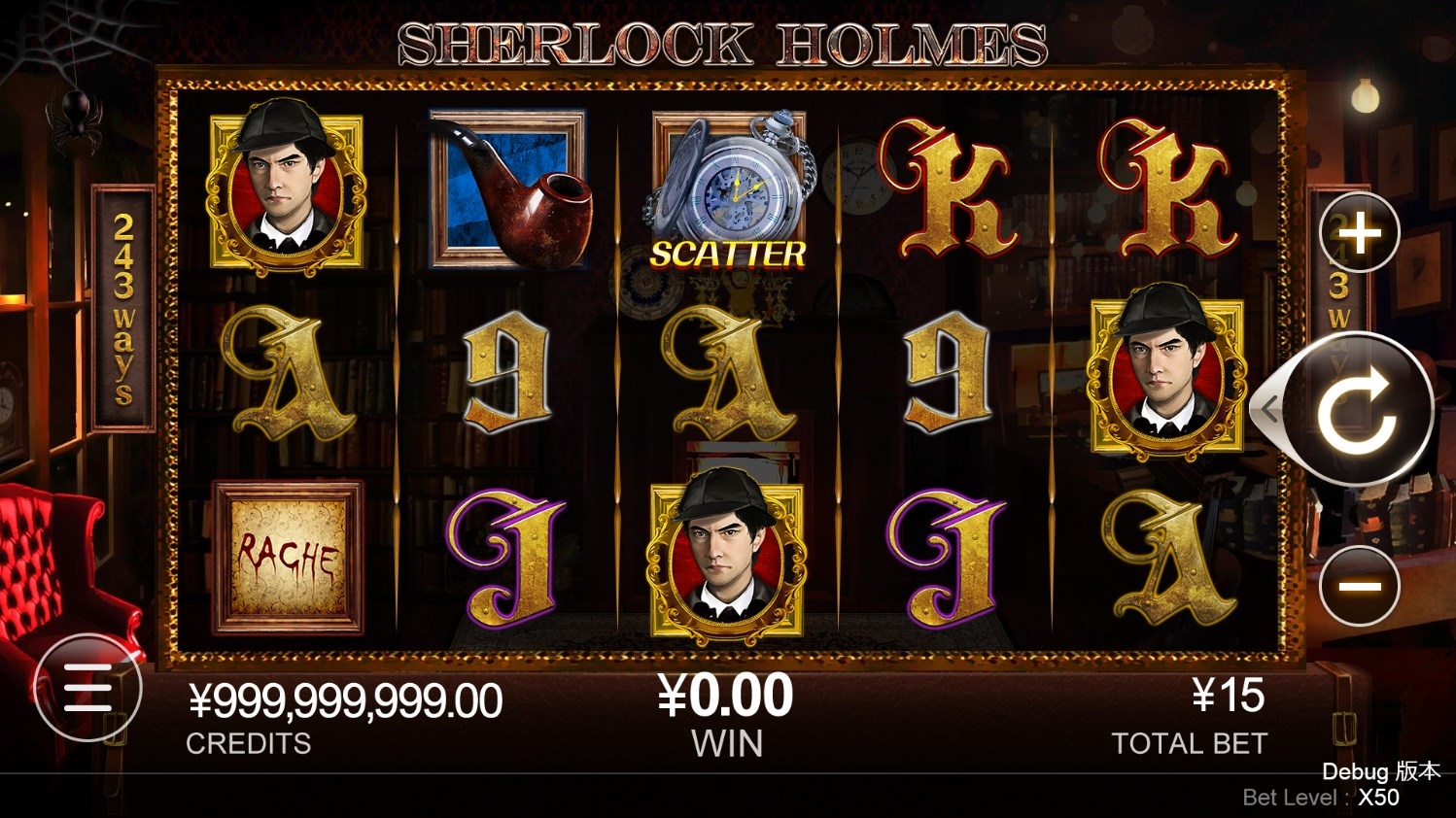 Sherlock Holmes Slot Gameplay