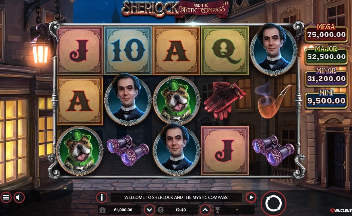 Sherlock and the Mystic Compass Slot Gameplay