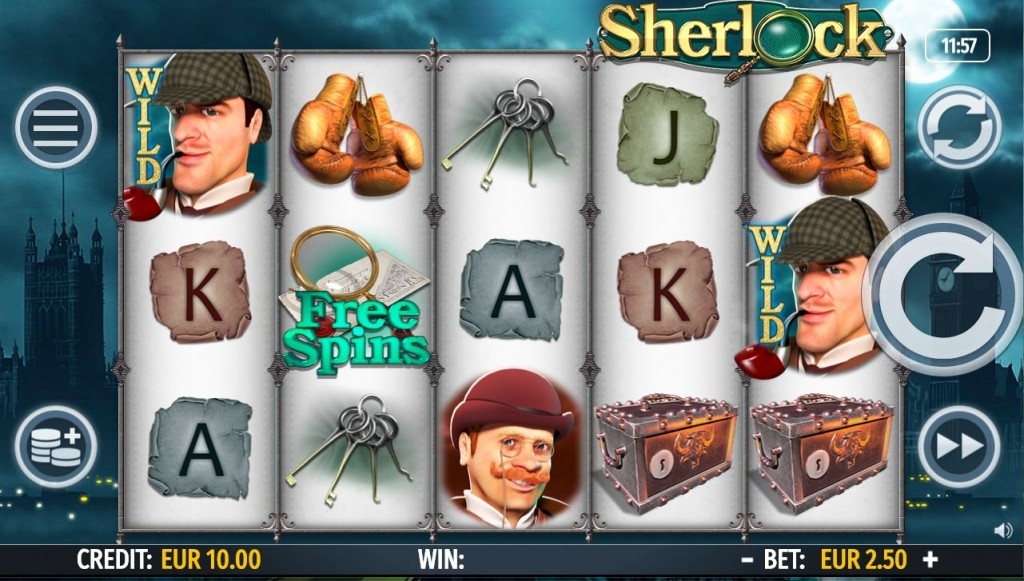Sherlock Slot Gameplay