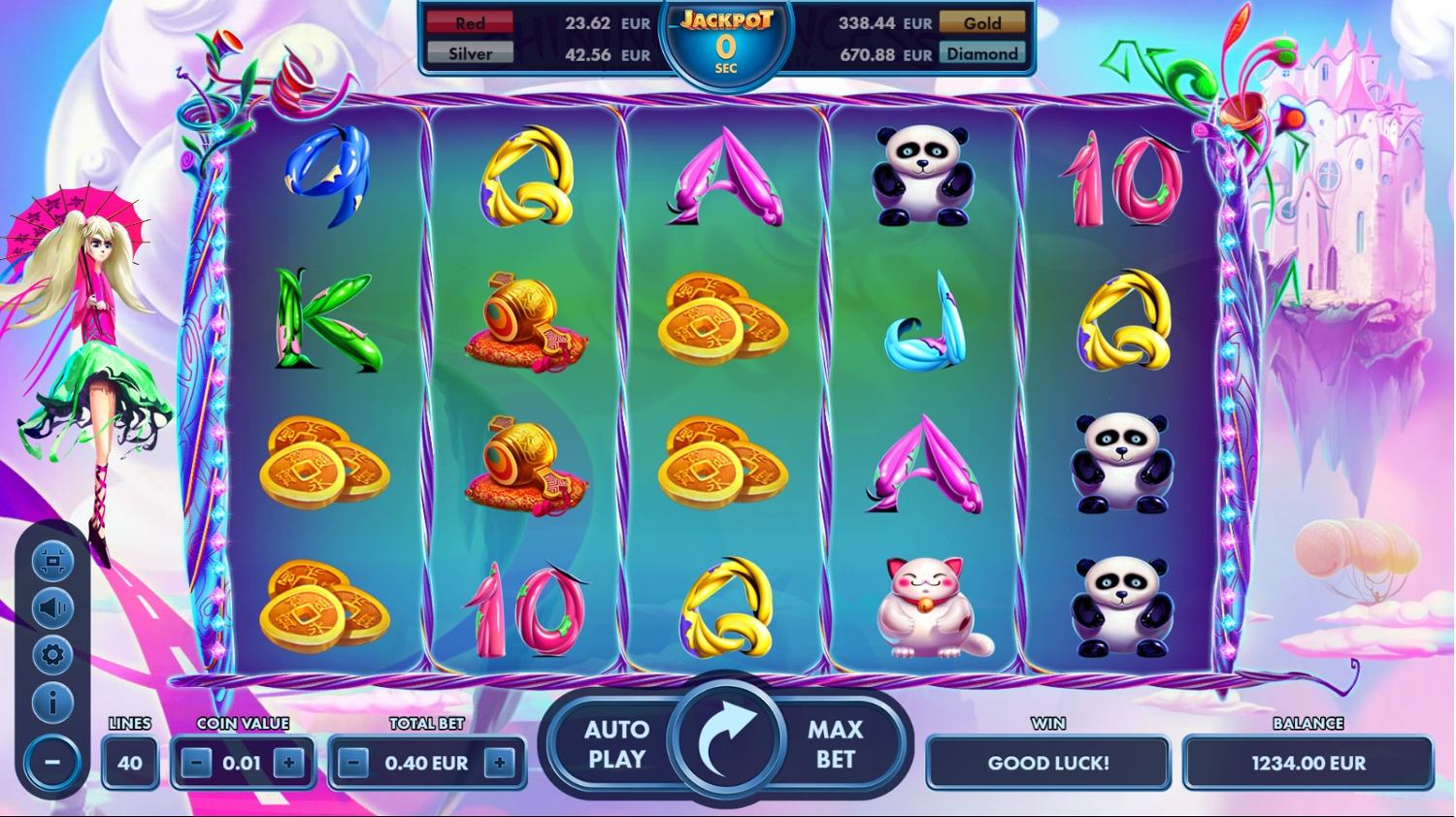Shining Princess Slot Gameplay