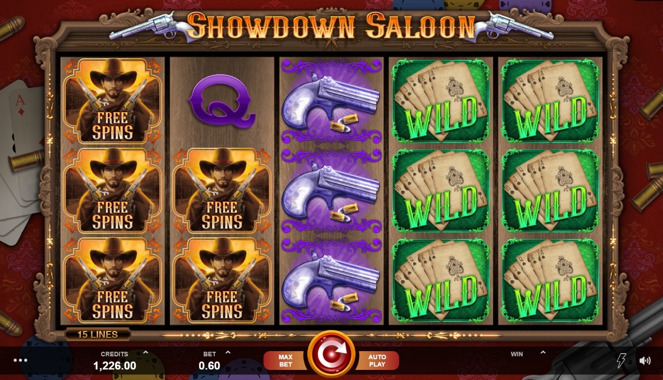 Showdown Saloon Slot Gameplay