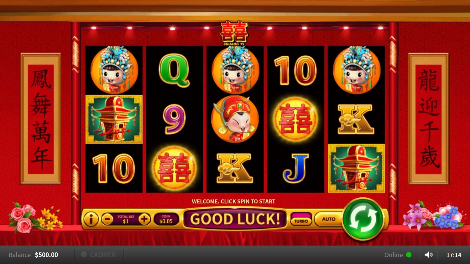 Shuang Xi Slot Gameplay