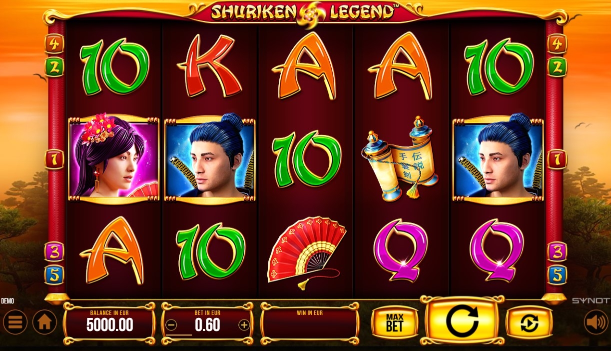Shuriken Legend Slot Gameplay