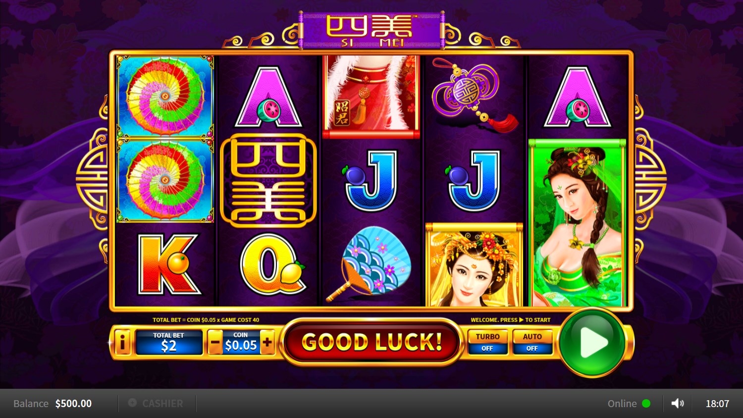 Si Mei Slot Gameplay