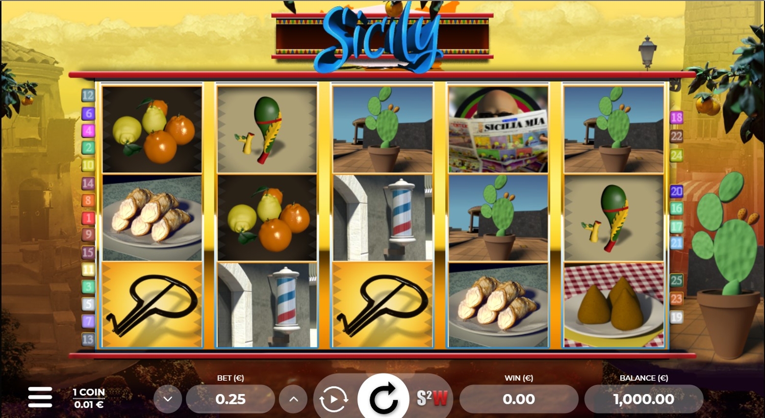 Sicily Slot Gameplay