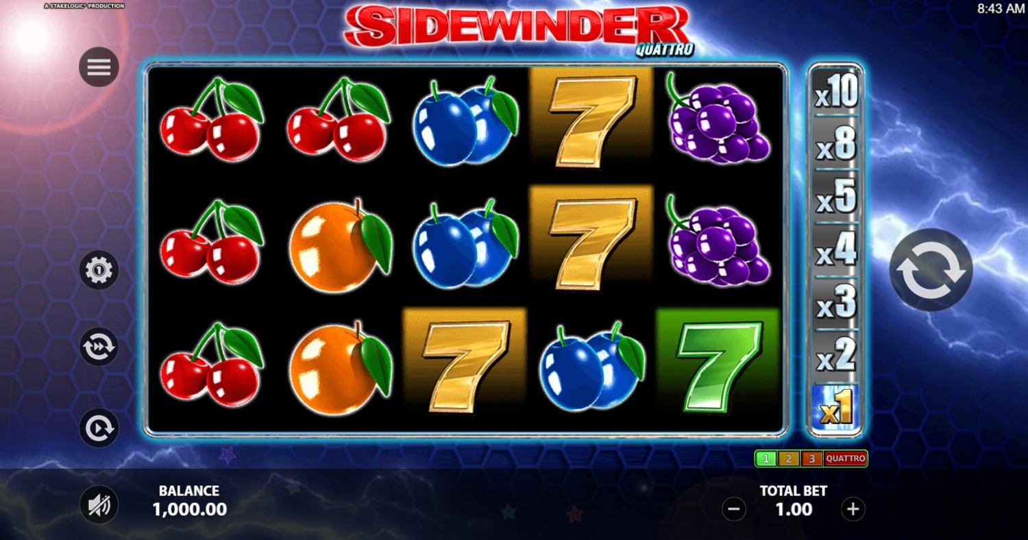 Sidewinder Quattro Slot Gameplay