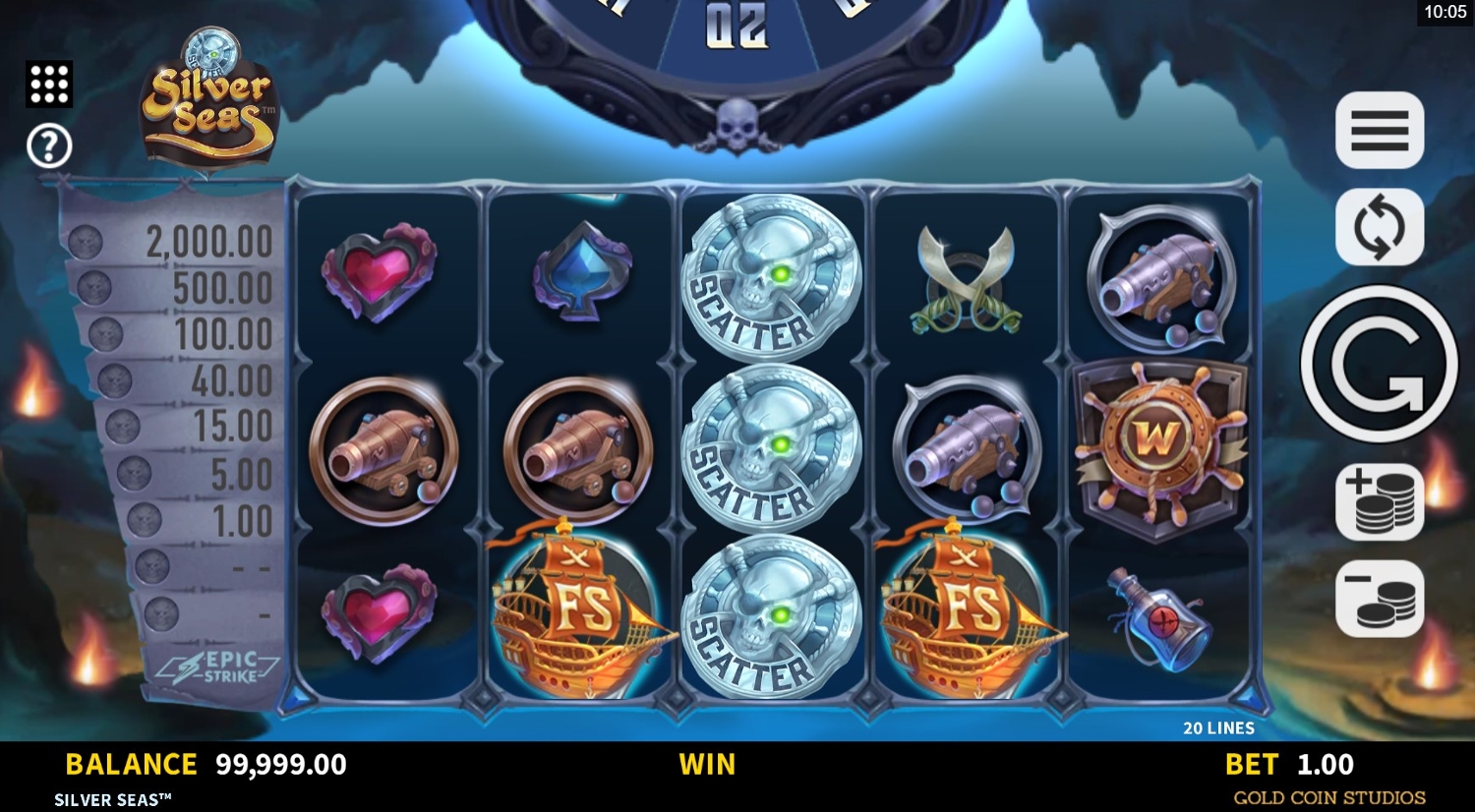 Silver Seas Slot Gameplay