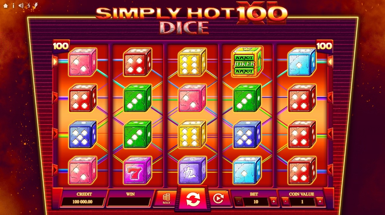 Simply Hot XL 100 Dice Slot Gameplay