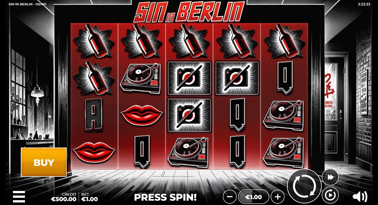 Sin in Berlin Slot Gameplay