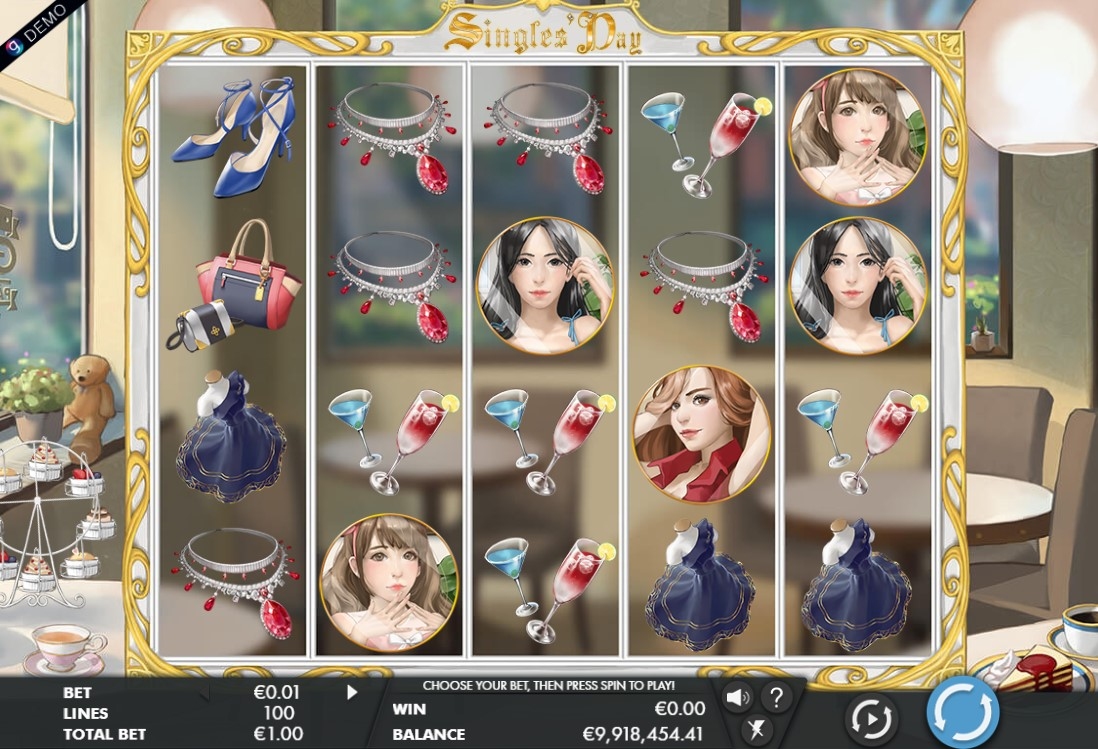 Singles' Day Slot Gameplay